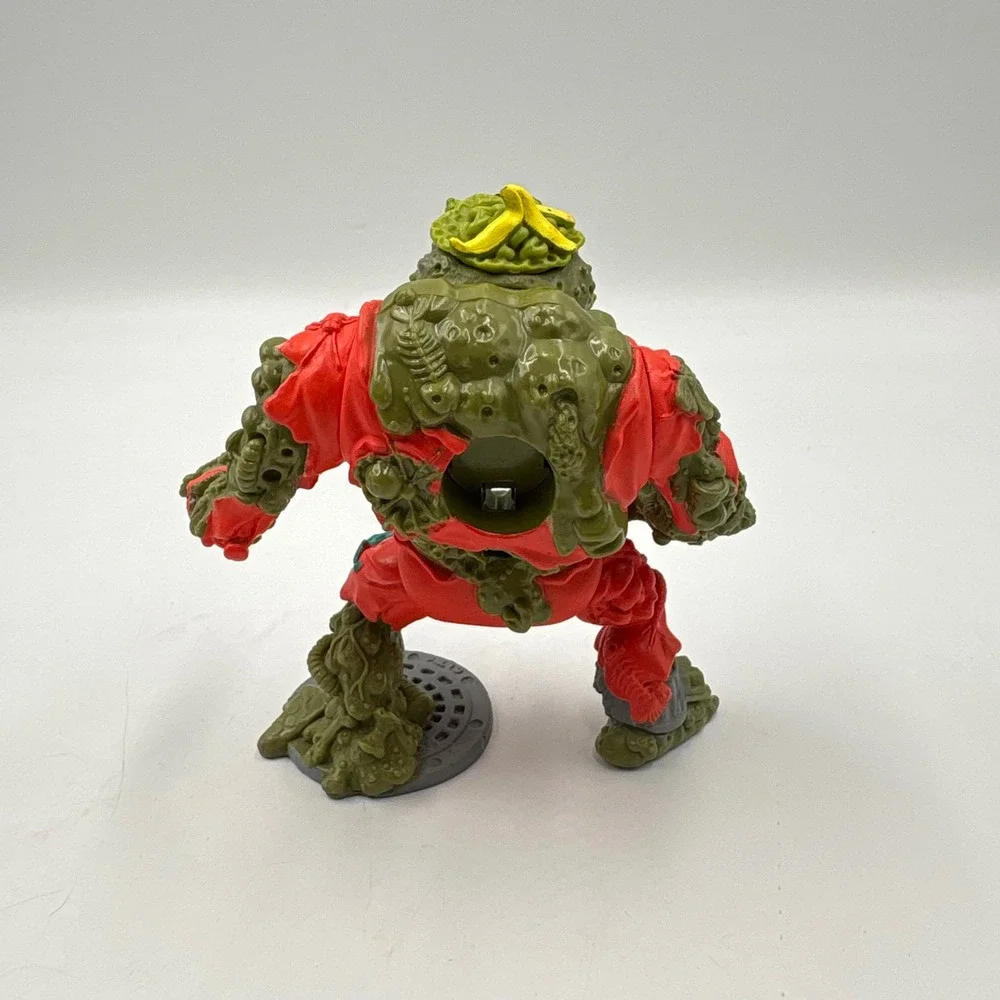 Playmates TMNT Muckman Action Figure 1990 Vintage Mutant Ninja Turtles Green Red